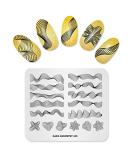 Alexnailart Line Geometry Nail Stamping Plate Set (GE005) - Nail Art Tools - Buy Online on SooperMarket.com