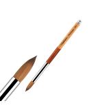 Premium #20 Sable Kolinsky Acrylic Nail Brush - Perfect for Nail Art & Manicure Tools | Zobelhaar Wooden Nail Polish Brush - Buy Online on SooperMarket.com