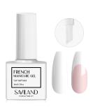 Saviland French Gel Nail Polish - White 10ML UV LED French Manicure Brush Gel - Professional French Nail Art - 0.34 Fl Oz - Buy Online on SooperMarket.com