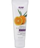 NOW Solutions  Vitamin C and Oryza Sativa Gentle Scrub  Brightening System  Gentle Mild Exfoliation for Daily Use 4-Ounce - Buy Online on SooperMarket.com