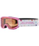 ALPINA SCARABEO Q-LITE - Mirrored contrast-enhancing OTG ski goggles with 100% UV protection for adults rose-rose one size - Buy Online on SooperMarket.com