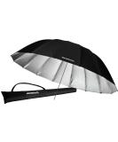 Westcott 4633 7-Feet Silver with Black Cover Parabolic Umbrella - Buy Online on SooperMarket.com