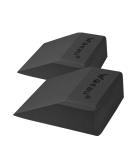 2 Pack Squat Wedge Blocks - Non Slip Heel Elevated Squat Ramp for Men and Women - Professional Slant Board Trainer for Fitness, Weightlifting, Yoga - Black - Buy Online on SooperMarket.com