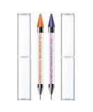 Buy Tvoip Dual-Ended Nail Rhinestone Picker & Wax Tip Pencil - 2PCS Dotting Pen for Gems & Crystals Manicure Nail Art Tool - Buy Online on SooperMarket.com