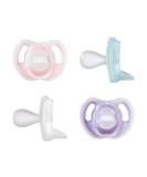 Tommeietippeultra-Light silicone pacifier symmetrical jaw-friendly shape BPA-free one-piece design 0-6 months 4-er Set Design 2022 pink - Buy Online on SooperMarket.com