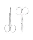 Small Ear Nose Hair Scissors Stainless Steel Eyebrow Scissors for Women DALOMGZL Premium Facial Hair Scissors - Sharp Nail Scissors for Toenails Manicure Pedicure Cuticle Beard(2PCS) - Buy Online on SooperMarket.com