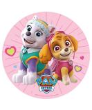 Dekora - Paw Patrol Skye & Everest cake topper made of edible paper - Edible birthday decoration - Round cake decoration 20 CM - Buy Online on SooperMarket.com