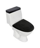 Stretch Velvet Toilet Lid Cover and Toilet Tank Lid Cover  Bathroom Super Soft Toilet Lid Cover Set Luxury Velvet Plush  with Elastic Bottom  Machine Wash  Black - Buy Online on SooperMarket.com