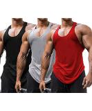 Babioboa Men's 3 Pack Gym Workout Tank Tops - X-Large Black/Grey/Red - Buy Online on SooperMarket.com