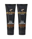 Woody's 2-in-1 Beard Conditioner Softens and Conditions Dry Coarse and Flakey Facial Hair with Vitamin E Panthenol and Matrixyl to Soothe Facial Scruff and Skin 4 fl oz - 2 pack 2 Count - Buy Online on SooperMarket.com