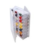 46 Grids Sewing Organizer  Double Sided Thread Box Storage  Portable Clear Plastic Organizer Box for Embroidery and Sewing Threads  Embroidery Floss  Crafts  Small Toys (Clear) - Buy Online on SooperMarket.com
