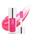 ZARICS Plumping Lip Oil, Hydrating Lip Gloss Tinted Lip Balm Lip Care Transparent Toot Lip Oil, Long Lasting Nourishing Lip Glow Oil Non-sticky Big Brush Glitter Shine Primer Lip Tint (CHERRY) - Buy Online on SooperMarket.com