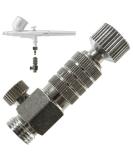 Master Airbrush Brand Airbrush Quick Release Disconnect Coupler & Plug with Airbrush Airflow Adjustment Control Valve 1/8 in. BSP Male and Female Connections - Buy Online on SooperMarket.com