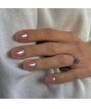 Mouyouglow Press on Nails Kurz Square Rosa Glaze Single -colored fake nails artificial nails with nail glue pink solid artificial fingernails ... T14 - Buy Online on SooperMarket.com