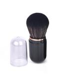 Retractable Kabuki Brush - Cute Capsule Travel Makeup Brush for Liquid Foundation & Powder - Perfect for Contour & Blush - Black - Buy Online on SooperMarket.com