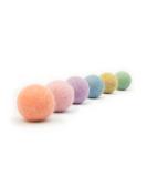 Lucybalu felt balls for cats |Cat toys |Filz cat balls |Cats toys from 100% wool |Natural toy for cats |Play balls for cats fair from Nepal |6 pieces |Colorful pastel tones - Buy Online on SooperMarket.com