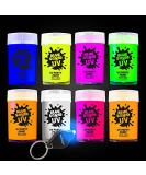 Blue Squid Fluorescent Glow Face & Body Paint Kit - Set of 8 Neon Colors for UV & Blacklight | Includes Free UV Flashlight | Festive Glowing Makeup - Buy Online on SooperMarket.com