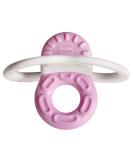 Mam Bite & Relax Phase 1 Mini Bite Ring - Toothing Aid for Babies 2+ Months - Lightweight Light Pink Biting Ring - Buy Online on SooperMarket.com