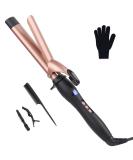 Curling Wand Curling Tongs Large Barrel Curling Iron with Adjustable Temperature Professional Hair Curler with Glove Dual Voltage for Long & Medium Hair (32MM) - Buy Online on SooperMarket.com