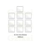 Gzikai 10pcs 6mmx6mm 0.55mm 940nm IR Infrared Narrow Bandpass Filter NBF940 for Camera Lens - Lot of 1 - Buy Online on SooperMarket.com