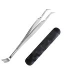 EasyULT 2 in 1 Tick Remover Stainless Steel Professional Tick Removal Tool Safe Tick Remover for Pet Humans Dogs Cats 1 silver - Buy Online on SooperMarket.com
