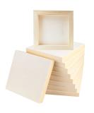 FSWCCK 10 Pcs 6x6 Wood Panel Boards  Unfinished Wood Canvas Wooden for Crafts  Painting Canvas  DIY Art Projects  Pouring  Arts Use with Oils  Acrylics - Buy Online on SooperMarket.com