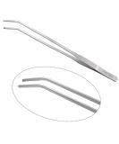FEITA Extra Long 15inch/380mm Tweezer Tongs Stainless Steel Curved Tip - Aquarium Fishtank Mega Reptile Feeding Tweezers - Buy Online on SooperMarket.com