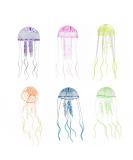 Aquarium decoration bright jellyfish artificial jellyfish aquarium decoration 6PCs glowing aqua ornaments glowing jellyfish ornament decoration for aquarium fish pool fish tank glowing ornament - Buy Online on SooperMarket.com