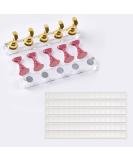 2 Set Nail Stand for Press On Nails - White Reusable Adhesive Putty Magnetic DIY Fake Nails Crystal Holder - Nail Art Training Display Stands - Gold + Pink - Buy Online on SooperMarket.com