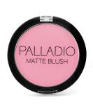 Palladio Matte Blush, Brushes onto Cheeks Smoothly, Soft Matte Look and Even Finish, Flawless Velvety Coverage, Effortless Blending Makeup, Flatters the Face, Convenient Compact, Berry Pink - Buy Online on SooperMarket.com