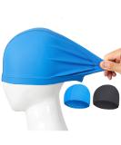 Bathing cap for children adults 2 pieces comfort fabric swimming cap bath hood bathing bathing for girls boys women men super elastic no ziepen hair swimming caps with nasal clip earplugs - Buy Online on SooperMarket.com