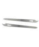 Yeshan Stainless Steel Triple-cut Long Nail File with Nail Cleaner Tip 5.5 Inch Pack of 2 - Professional Nail Care Tool - Buy Online on SooperMarket.com