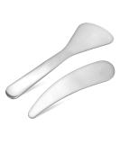 2-Piece Stainless Steel Spatula Set for Cosmetics - Ideal for Eye Cream Face Masks & Lotions - Buy Online on SooperMarket.com