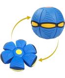 WACURRENTHYD New UFO Pet Flying Saucer Ball Portable Flying Toys Creative Fly Saucer Stomp Magic Balls Magic Frisbee Dog Toy Ball Fun Puppy Interactive Flying Flat Throw Disc Balls Toy (Blue) - Buy Online on SooperMarket.com