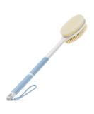 Back Scrubber Anti Slip for Shower,Back Brush Long Handle with Stiff and Soft Bristles,Body Exfoliator for Bath or Dry Brush(Blue) - Buy Online on SooperMarket.com
