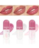 3 Pcs Color Changing Lip Gloss Lip Oil Tinted  Pink Magic Mood Lipstick   High-Shine Clear Temperature Color Change Lip Stain Lip Balm  Longlasting Lips Will Not Dry Out brillo para los labios 3 Count (Pack of 1) 3 pcs M... - Buy Online on SooperMarket.com