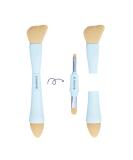 Alleyoop Multi-Tasker 4-in-1 Travel Makeup Brush  All-in-One Makeup Sponge, Eyeshadow, Eyebrow, Liner & Blush Blending Brush for Foundation, Concealer, & Powder  Buildable Coverage  Vegan, Dual-Ended & Travel-Friendly - Buy Online on SooperMarket.com