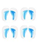 BEHAHAI Silicone Gel Arch Support Insoles - Orthopedic Flat Feet Orthotic Plantar Fasciitis Shoe Inserts for Men and Women (Blue) - 4 Pairs - Buy Online on SooperMarket.com