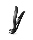 BEZOX Angled Head Nail Clippers for Seniors - Ergonomic Toenail Clipper for Thick Nails Premium Steel Nail Cutter Trimmer with Catcher for Men and Women (Black) - Buy Online on SooperMarket.com