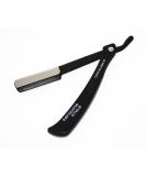 CoolBlade R1 Black Shaving Razor Set - Cut Throat Razor Wilkinson Blades & Sanguine Pouch | International Shipping Available - Buy Online on SooperMarket.com