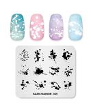 Alexnailart Nail Stamping Plate Nail Art Stamp Template DIY Image Template Manicure Stamping Plate Stencil Tools (FA029) - Buy Online on SooperMarket.com