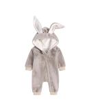 Kids Tales Newborn Baby Winter Warm Rabbit Ear Hooded Romper 9-12 Months with Thick Fleece - Cute and Cozy! - Buy Online on SooperMarket.com