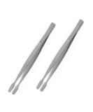 BinaryABC Stamp Tweezers Philately Collector Tools 2pcs (Silver) - Buy Online on SooperMarket.com