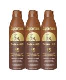 Coppertone Tanning Sunscreen Spray SPF 15 Broad Spectrum Tanning Sunscreen Water Resistant Sunscreen 5.5 Oz Pack of 3 - Buy Online on SooperMarket.com