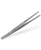 Straight tweezers 12.5 cm with internal teeth made of stainless steel - Buy Online on SooperMarket.com