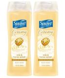 Suave Naturals Creamy Body Wash - Milk & Honey Splash - 12 Fl Oz (Pack of 2) - Buy Online on SooperMarket.com