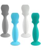 4 Pack Baby Diaper Cream Brush Set for Newborns - Silicone Spatula Applicator in Blue Green Gray White - Buy Online on SooperMarket.com