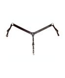 Circle Y 1 1/2" Wide Straight Classic Smooth Breast Collar for Horse Walnut - Buy Online on SooperMarket.com