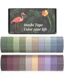 MOOKER 20 Rolls Washi Tape Set - Decorative Colored Masking Tape for DIY Crafts & Scrapbooking - Buy Online on SooperMarket.com