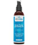 Deep Cleansing Facial Oil with Olive & Grape Seed Oils, Tangerine & Lemon Essential Oils | Vitamin C & E Infused | Best Cleanser for Dry Skin | Makeup Remover & Face Wash - 6 fl oz - Buy Online on SooperMarket.com